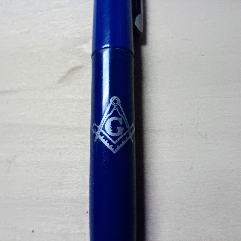 Masonic Blue Lodge Mechanical Thick Lead Pencil with Eraser- Made in USA